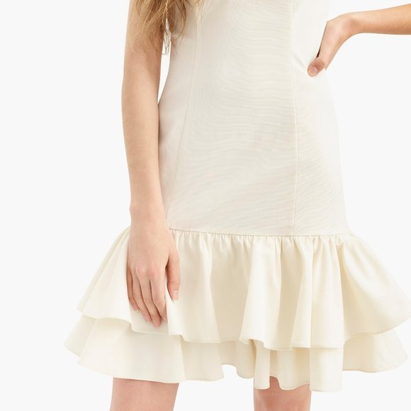 NWT J. Crew Fluted Stretch Faille Party Dress - Picture 6 of 6